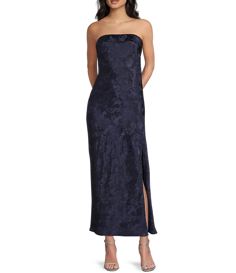 Allison & Kelly Strapless Scarf Midi Dress