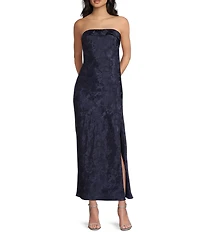 Allison & Kelly Strapless Scarf Midi Dress