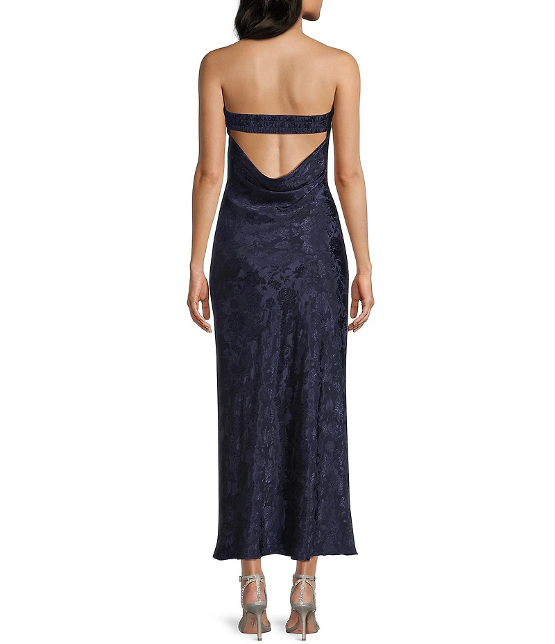 Allison & Kelly Strapless Scarf Midi Dress