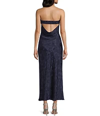 Allison & Kelly Strapless Scarf Midi Dress