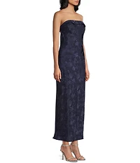 Allison & Kelly Strapless Scarf Midi Dress