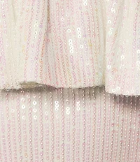 Allison & Kelly Strapless Sequin Embellished Sheath Dress