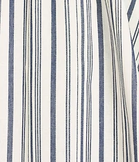 Allison & Kelly Striped Scoop Neck Bow Back Baby Doll Dress