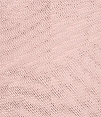 Allison Daley 3/4 Sleeve Crew Neck Curve Hem Diagonal Rib Front Sweater