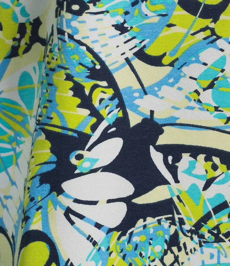 Allison Daley 3/4 Sleeve Crew Neck Lace Detail Knit Top