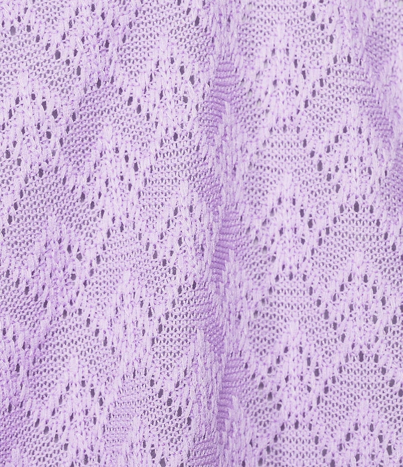 Allison Daley 3/4 Sleeve Open Front Pointelle Cardigan
