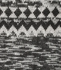 Allison Daley Black Snow White Long Sleeve Crew Neck Sweater