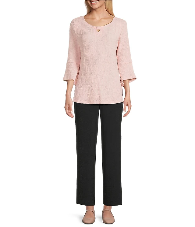 Allison Daley Plus Size Pomegranate Floral Vine Border 3/4 Tie