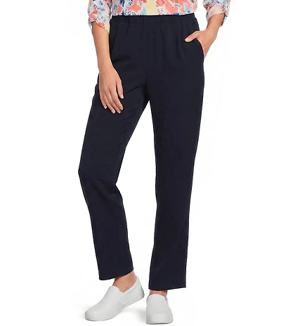 Allison Daley City Stretch Straight Leg Pull-On Pants