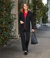Allison Daley City Stretch Straight Leg Pull-On Pants
