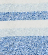 Allison Daley Cool Blue Ombre Long Sleeve Crew Neck Rib Trim Sweater