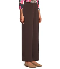 Allison Daley Espresso Pull-On Straight Leg Pants
