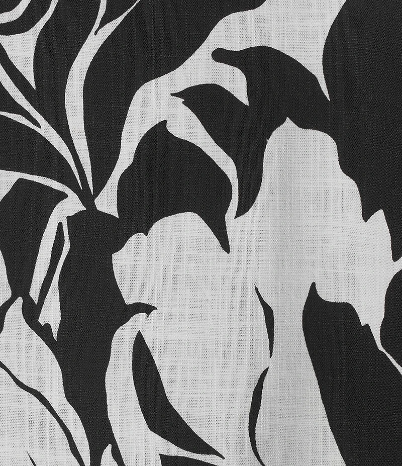 Allison Daley Floral Print 3/4 Sleeve V-Neck Lace Trim Detail Blouse