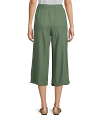 Allison Daley Linen Blend Pull-On Capri Pants
