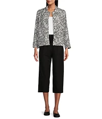 Allison Daley Linen Blend Pull-On Capri Pants