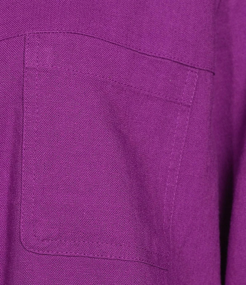 Allison Daley Long Sleeve Button Front Point Collar Soft Jacket