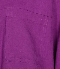 Allison Daley Long Sleeve Button Front Point Collar Soft Jacket