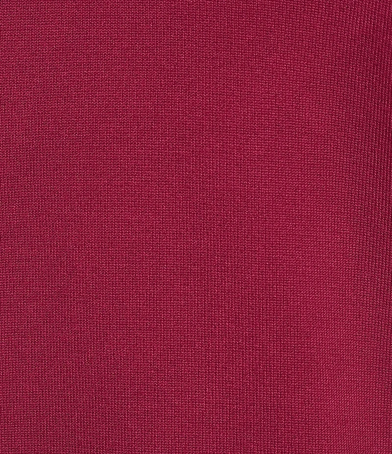 Allison Daley Long Sleeve Open-Front Rib Trim Cardigan
