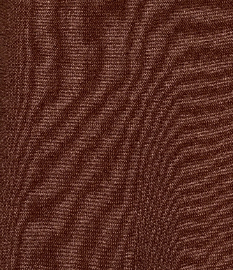 Allison Daley Long Sleeve Open-Front Rib Trim Cardigan