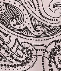 Allison Daley Paisley Flourish Keyhole Neck 3/4 Sleeve Knit Top