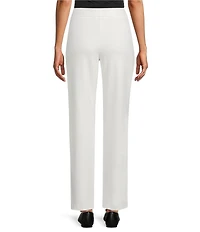 Allison Daley Petite Egret Full Length Straight Leg Pants