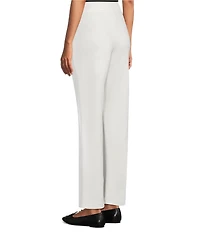 Allison Daley Petite Egret Full Length Straight Leg Pants
