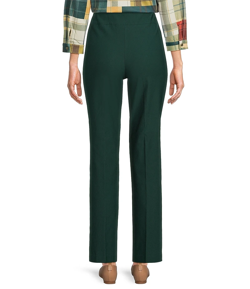 Allison Daley Petite Pine Grove Stretch Pull-On Straight Leg Pants