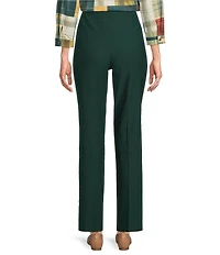 Allison Daley Petite Pine Grove Stretch Pull-On Straight Leg Pants