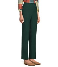 Allison Daley Petite Pine Grove Stretch Pull-On Straight Leg Pants
