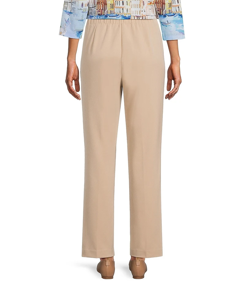 Allison Daley Petite Size City Stretch Straight Leg Pull-On Pants