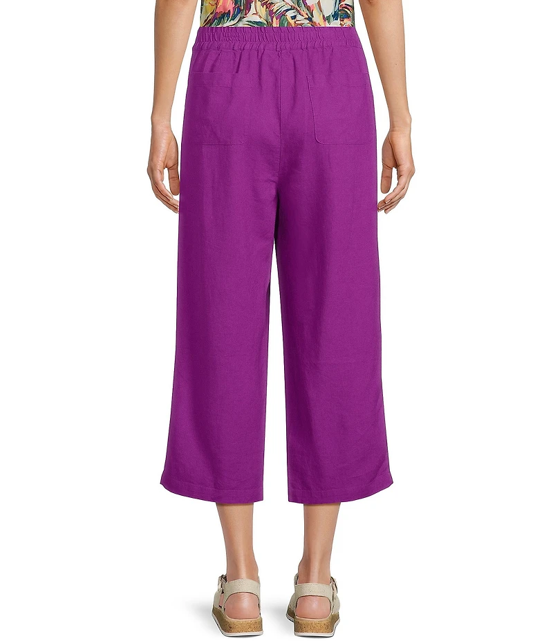 Allison Daley Petite Size Pull-On Soft Crop Pants