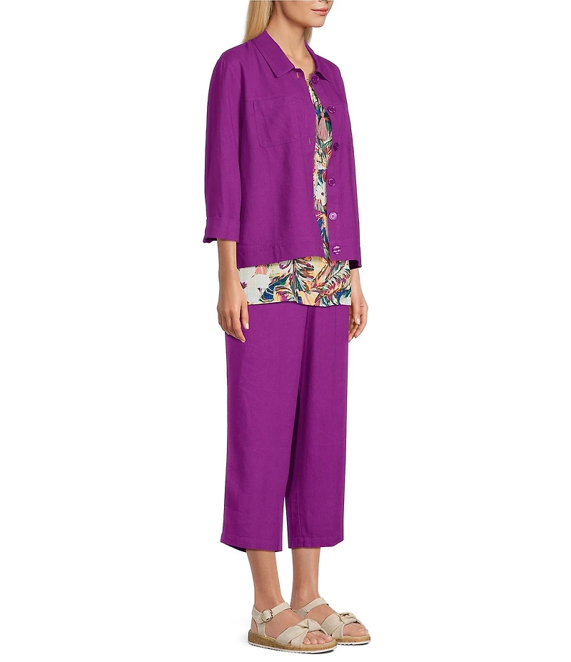Allison Daley Petite Size Pull-On Soft Crop Pants
