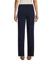 Allison Daley Petite Size Stretch Pull-On Straight Leg Pants