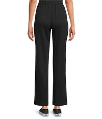 Allison Daley Petite Size Pull-On Waist Straight Leg Knit Pants