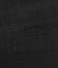 Allison Daley Petite Size Straight Leg Stretch Denim Elastic Waist Pull-On Embellished Pants