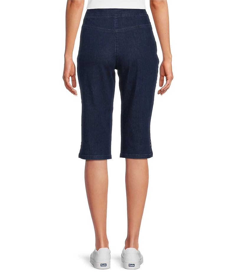 Allison Daley Petite Size Stretch Denim Pull-On Skimmer Pants