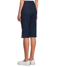 Allison Daley Petite Size Stretch Denim Pull-On Skimmer Pants