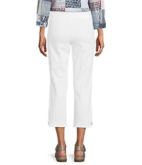Allison Daley Petite Size Stretch Pull-On Straight Leg Crop Pants