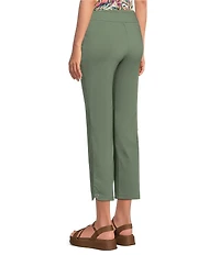 Allison Daley Petite Size Stretch Pull-On Straight Leg Crop Pants