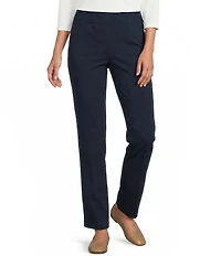 Allison Daley Petite Size Stretch Pull-On Straight Leg Pants