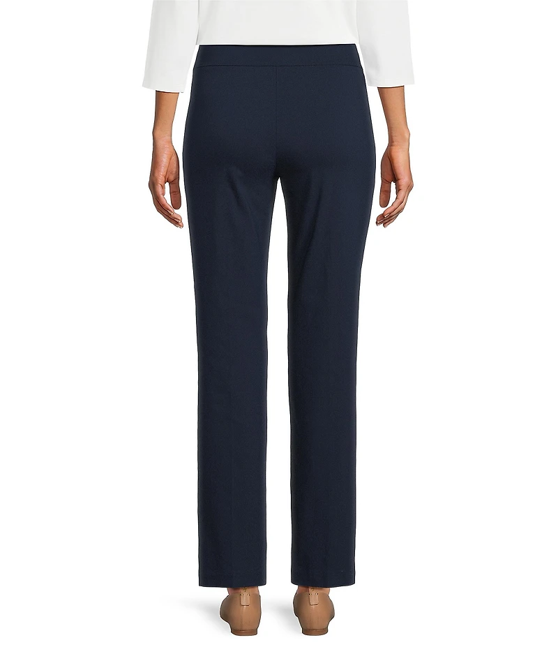 Allison Daley Petite Size Stretch Pull-On Straight Leg Pants