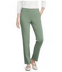 Allison Daley Petite Size Stretch Pull-On Straight Leg Pants
