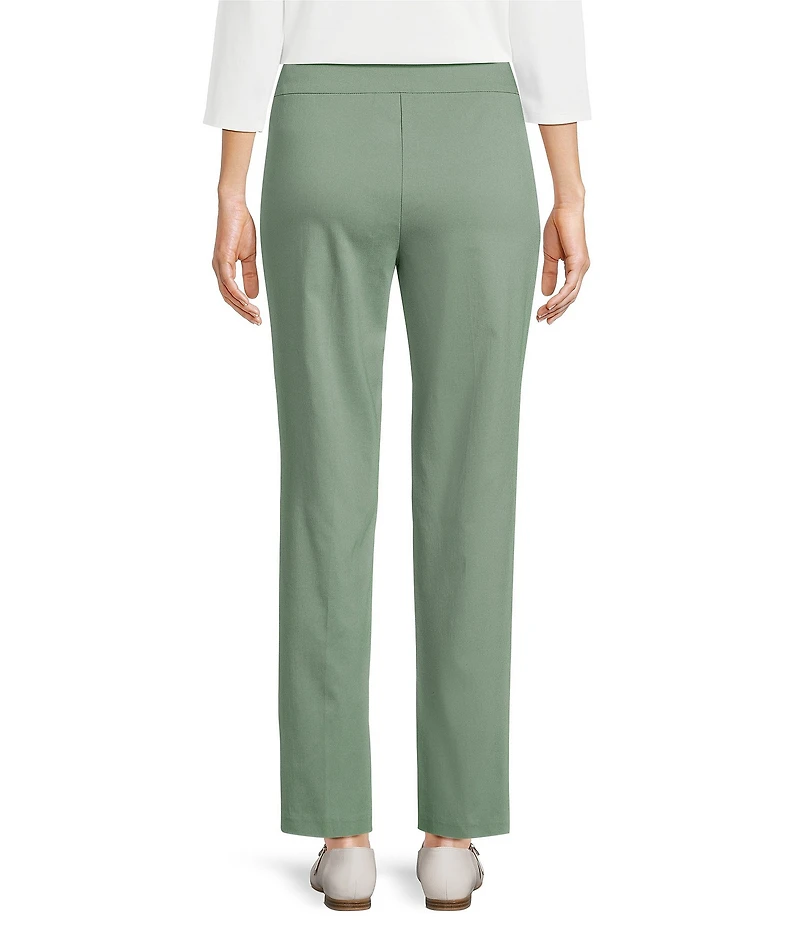 Allison Daley Petite Size Stretch Pull-On Straight Leg Pants