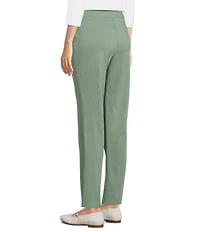 Allison Daley Petite Size Stretch Pull-On Straight Leg Pants