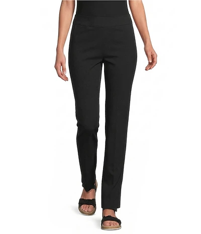 Allison Daley Petite Size Stretch Pull-On Straight Leg Pants