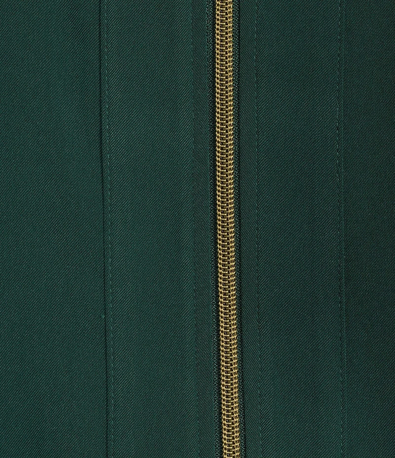Allison Daley Pine Grove Long Sleeve Point Collar Zipper Front Jacket