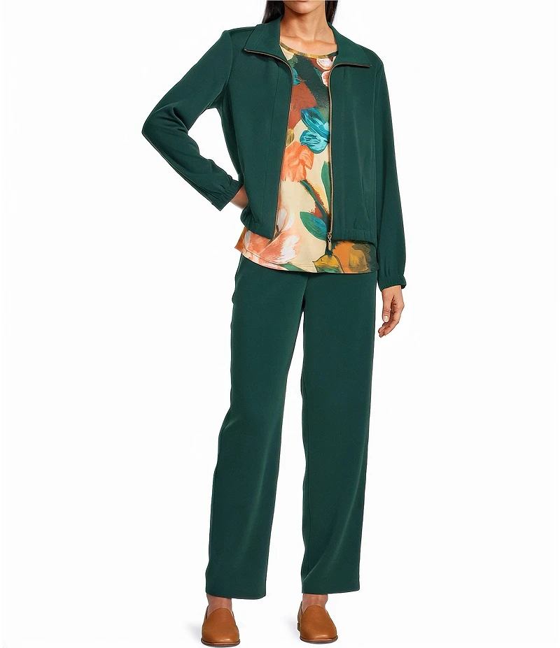 Allison Daley Pine Grove Pull-On Straight Leg Pants