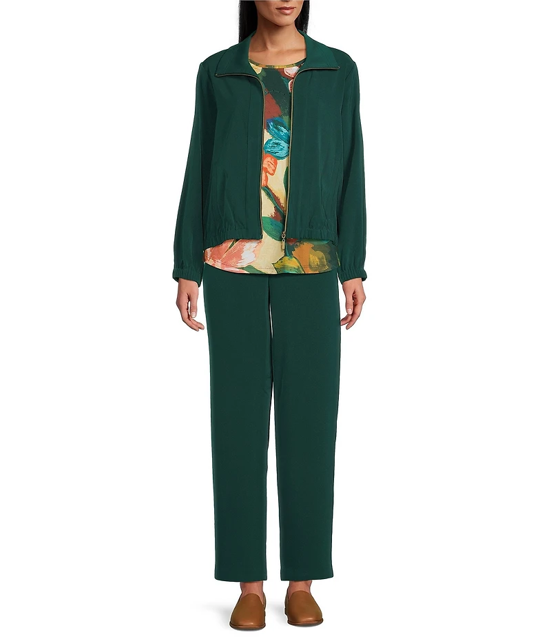 Allison Daley Pine Grove Pull-On Straight Leg Pants