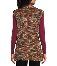 Allison Daley Pine Grove Sleevless Open Front Sweater Vest
