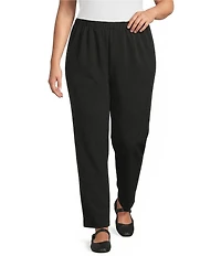 Allison Daley Plus Size City Stretch Straight Leg Pull-On Pants